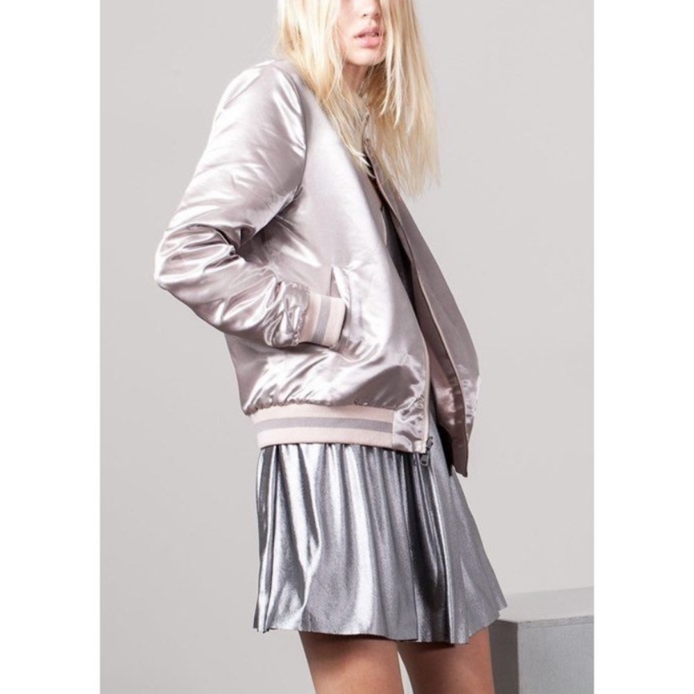 Satin Embroidered Reversible Jacket